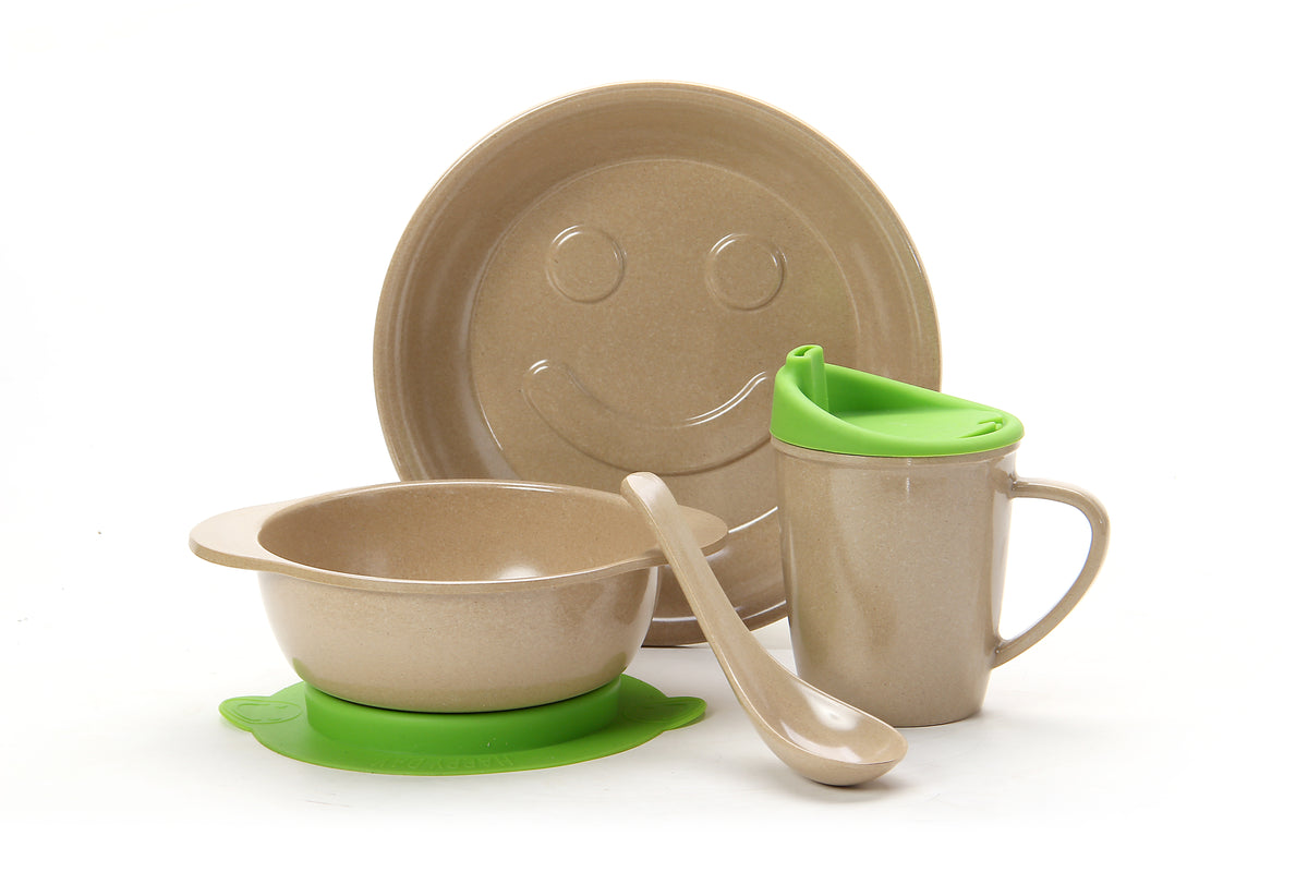 Rice Husk Fiber Kids Tableware set