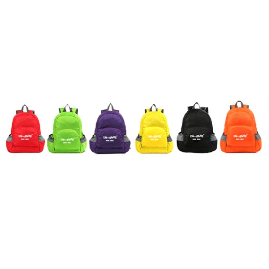 Portable foldable backpack