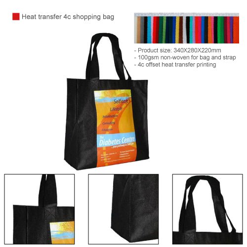 Heat transfer 4c shopping bag