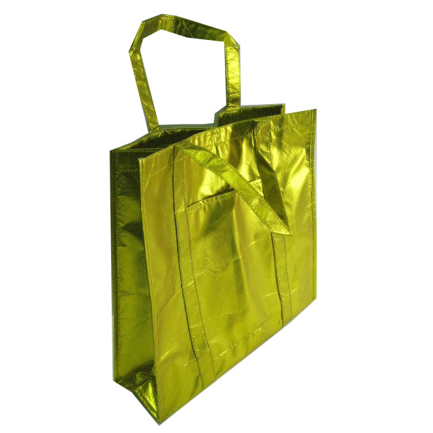 Gold foil shopping bag