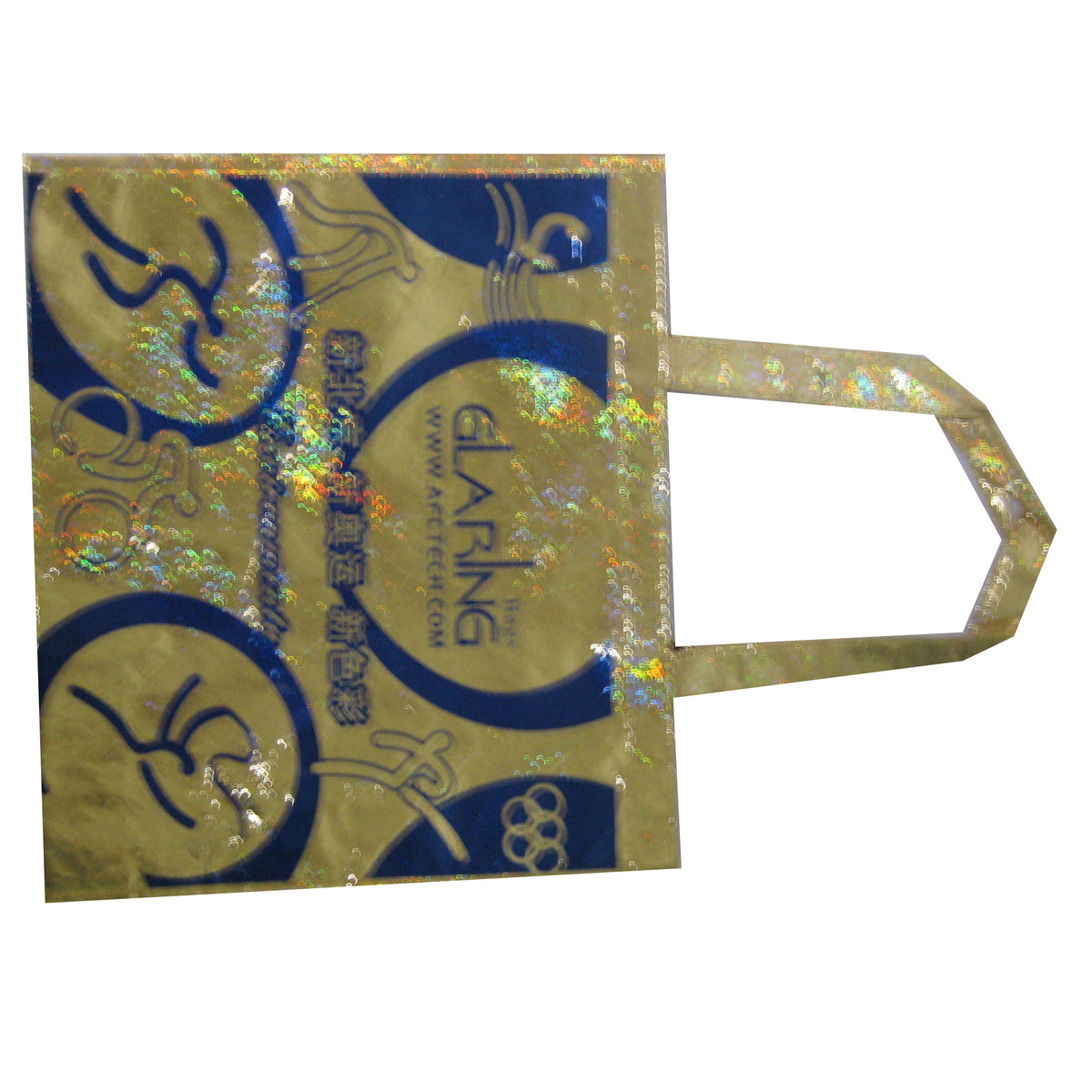 Gold foil shopping bag