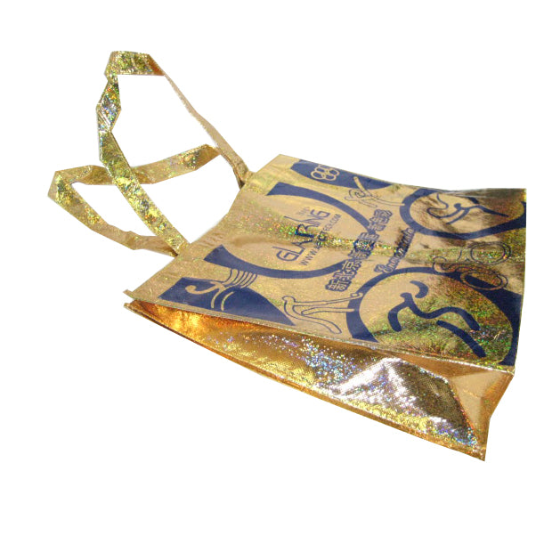 Gold foil shopping bag