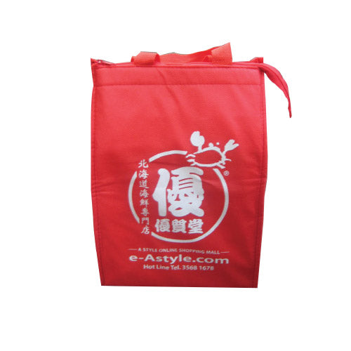 Non woven cooler zipper bag