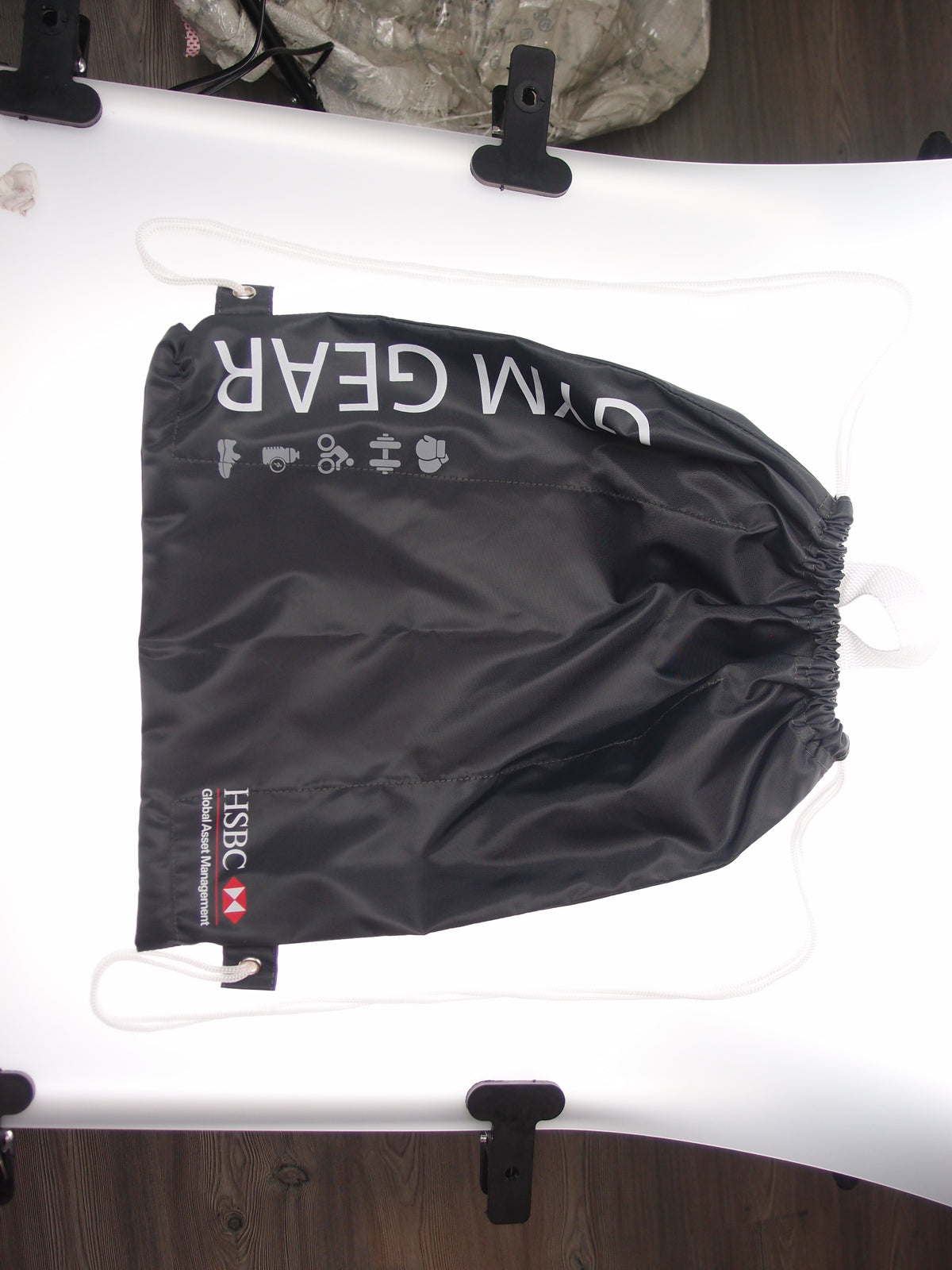 Polyester drawstrings gym bag
