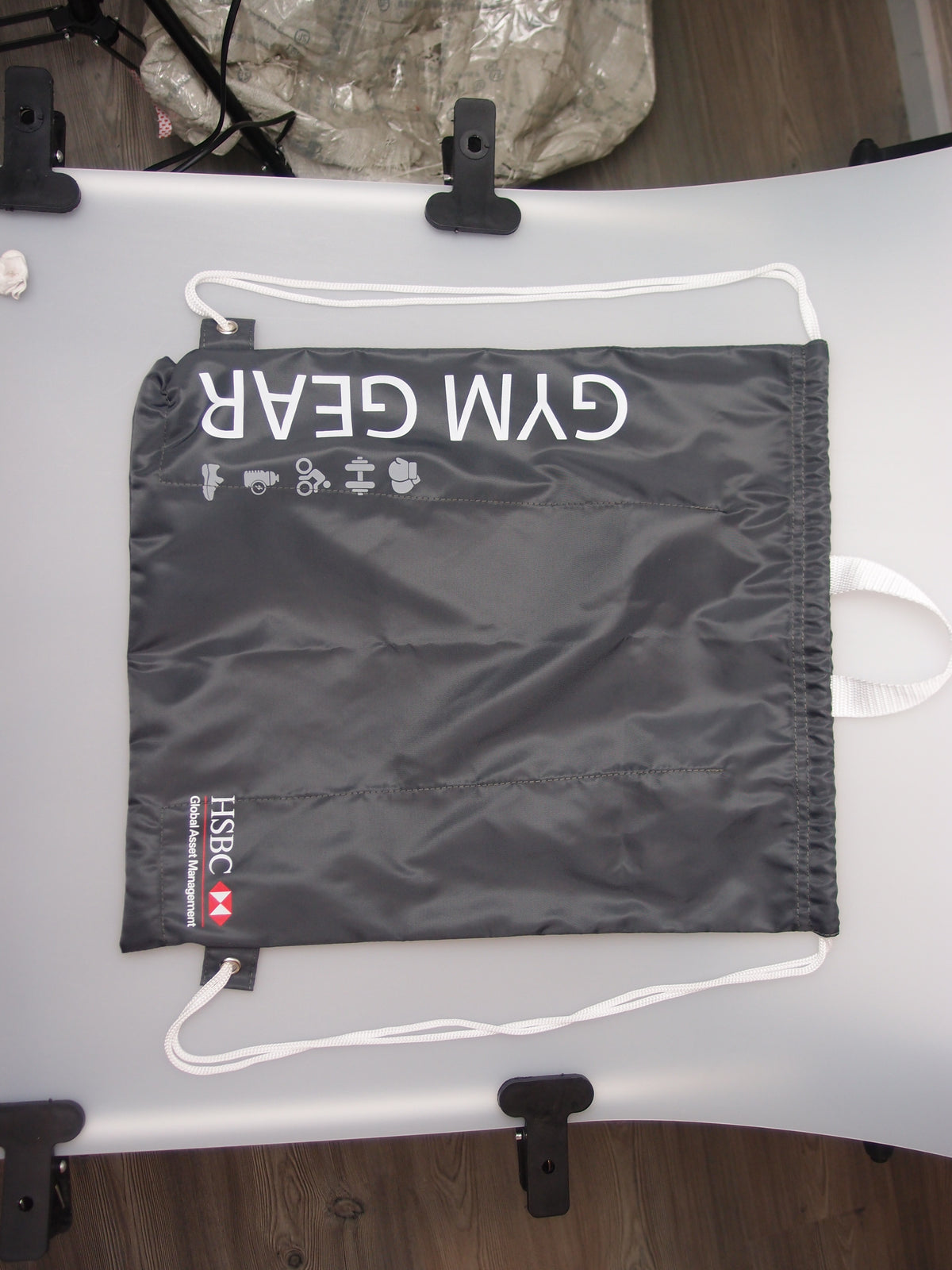 Polyester drawstrings gym bag