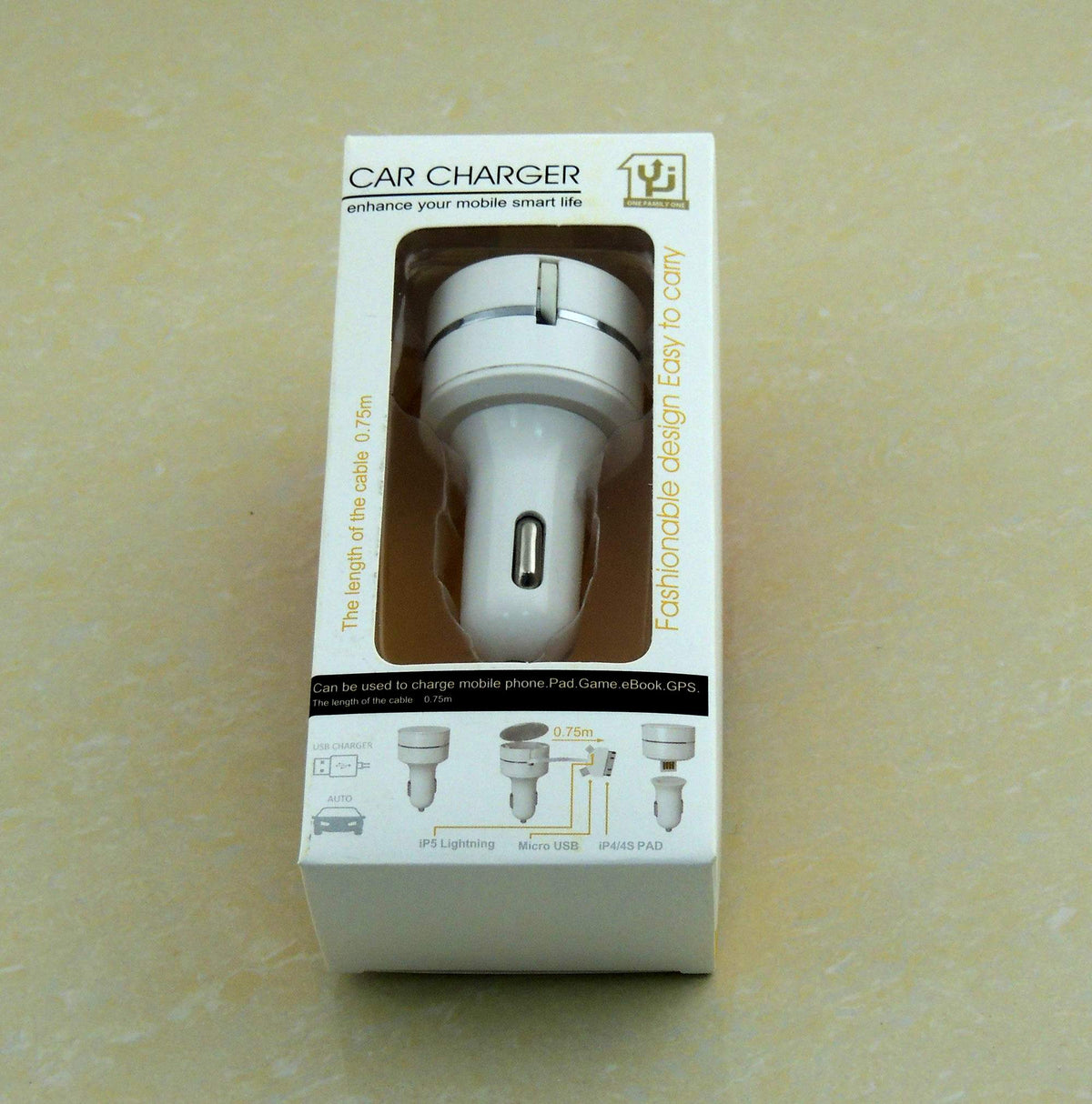 3-in-1 car charging cables