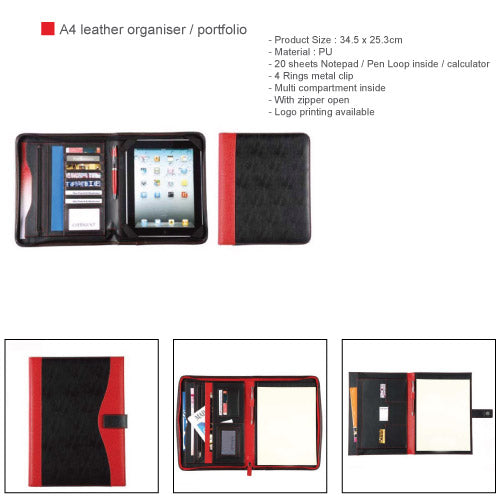 A4 leather organizer / portfolio