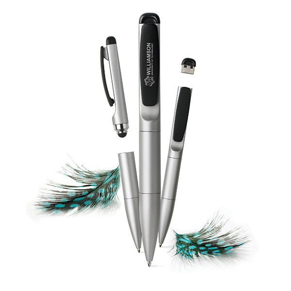 Stylo 3 in 1 pen silver 2GB (EX003)