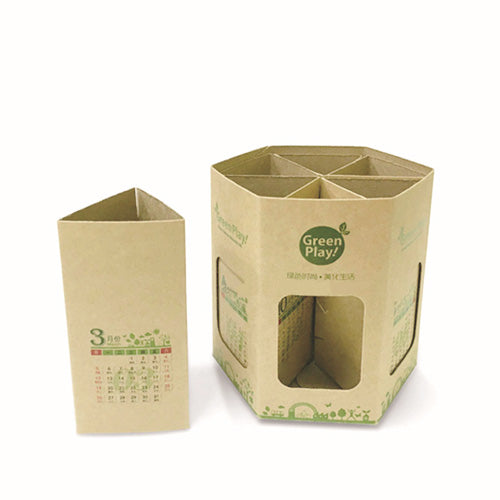 Hexagon Table Desk Storage Calendar