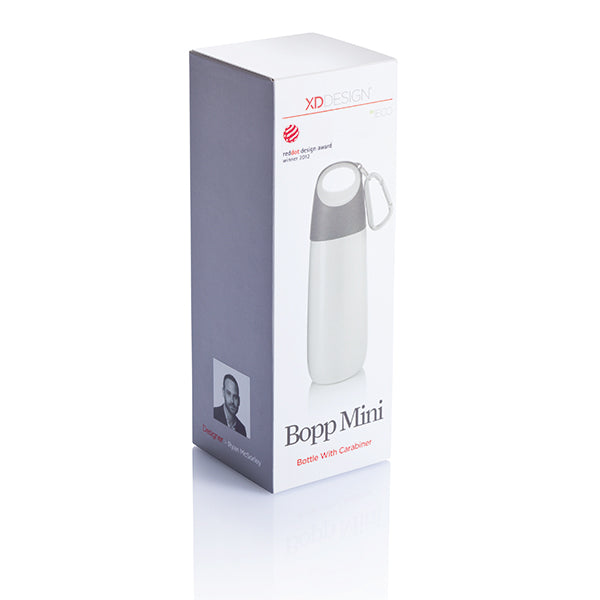 Bopp Mini bottle with carabiner white (P436.503)