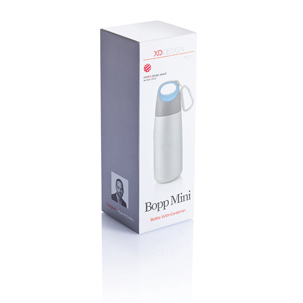 Bopp Mini bottle with carabiner blue (P436.505)