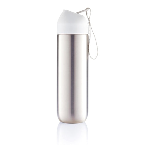 Neva water bottle metal 500ml-White P436.073