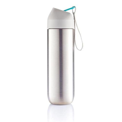 Neva water bottle metal 500ml-blue-P436.075