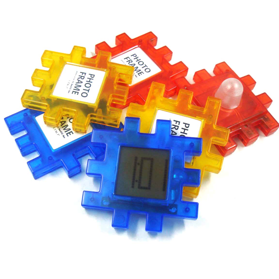 Multi-function puzzle LED clock