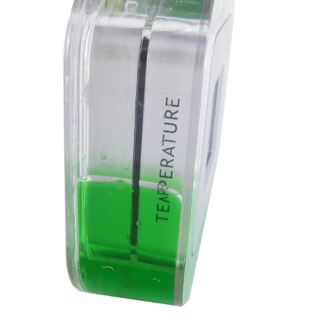 Rotating LCD clock with oil frame case