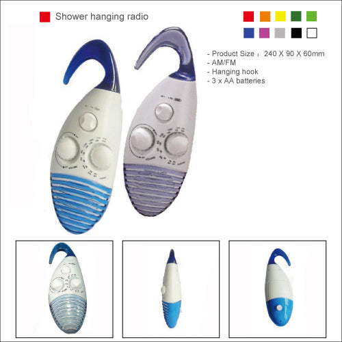 Shower hanging radio