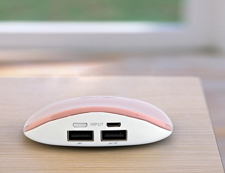 Shell shape USB mobile battery charger 3000 mAh (power bank)