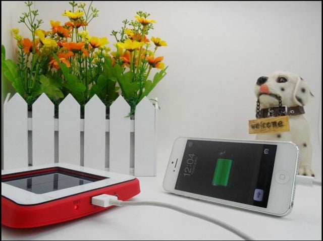Square shape Window stick solar power bank2600mah