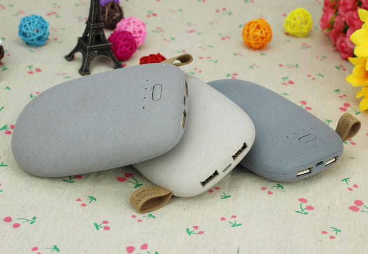 USB stone shape power bank10400mah