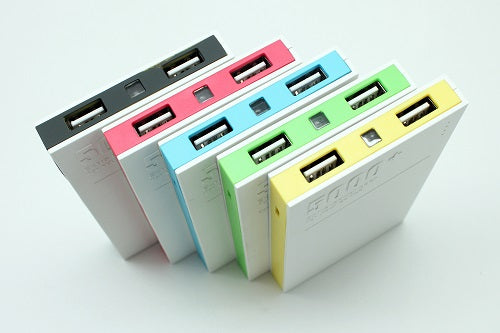 Colorful 2usb power bank 5000mah