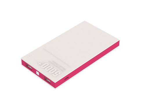 Colorful 2usb power bank 5000mah