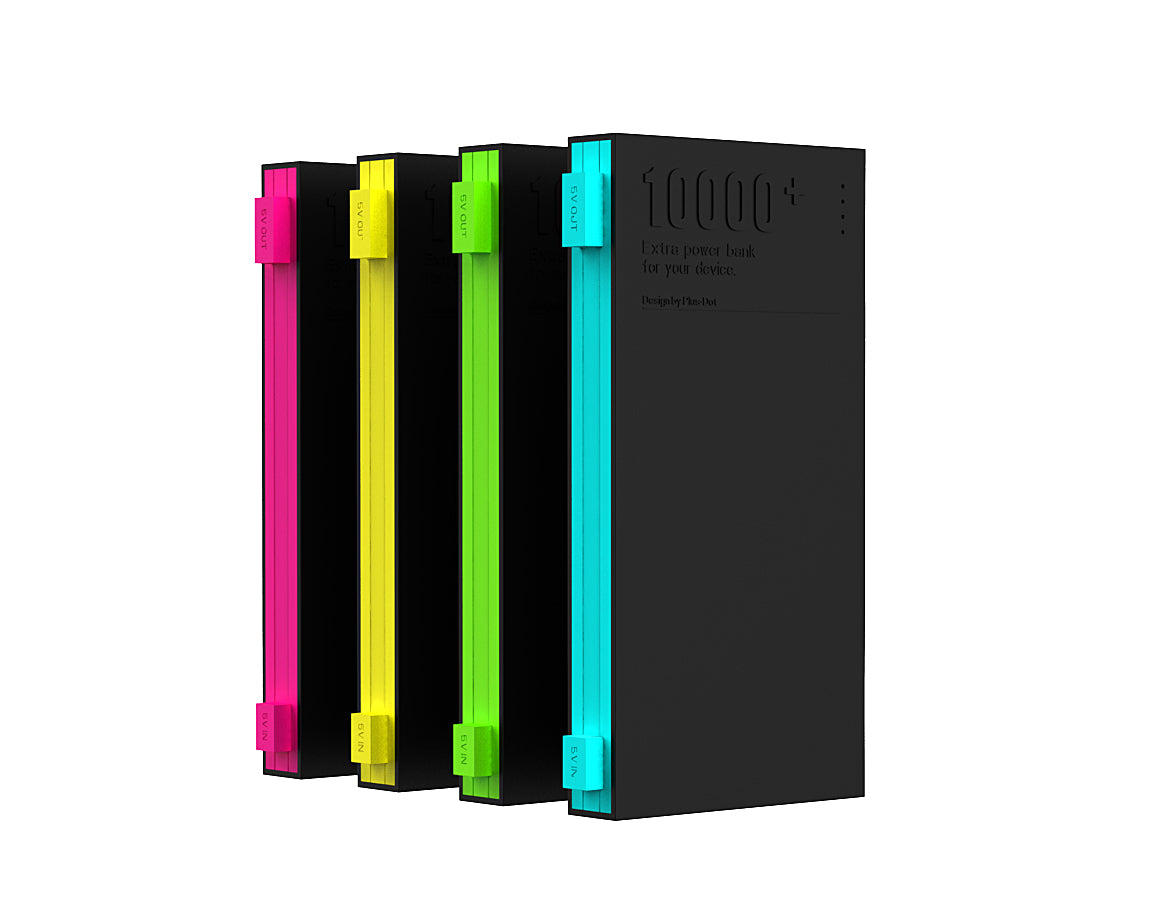 Colorful usb power bank 10000mah