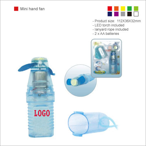 Mini battery handy fan