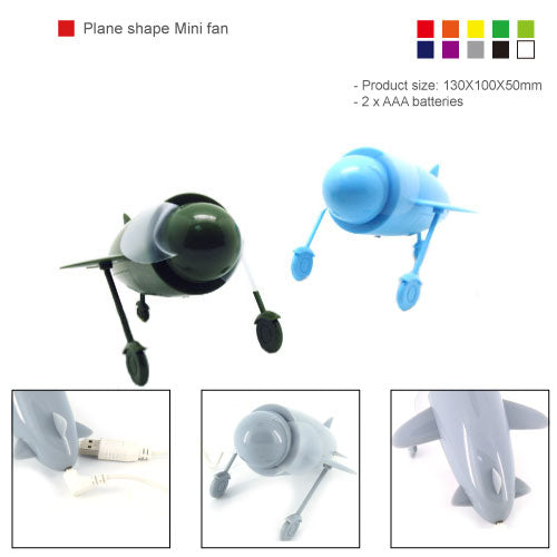 Plane shape Mini battery handy fan
