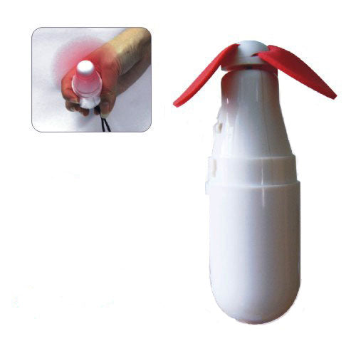 Pill shape mini battery handy fan