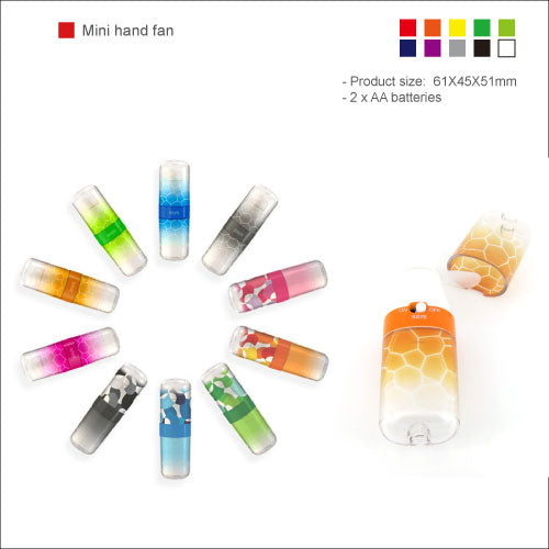 Mini battery handy fan