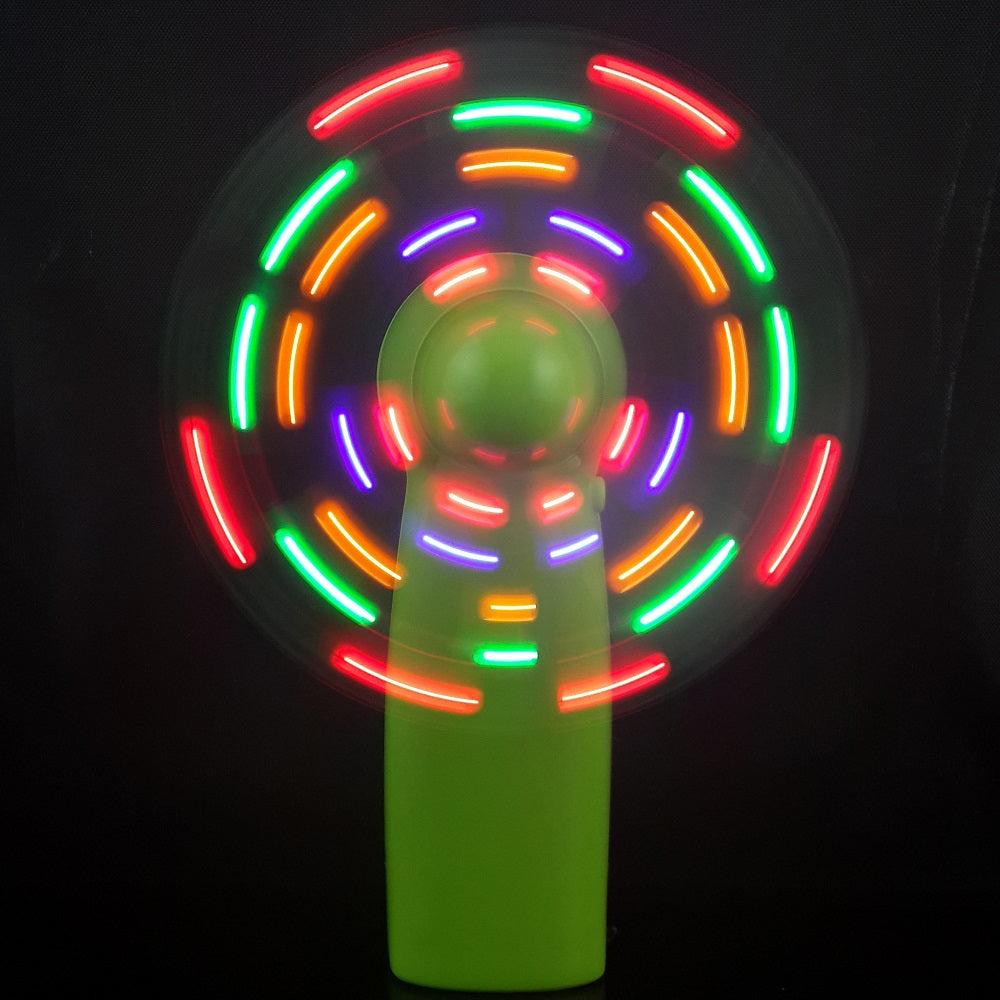 LED light mini battery handy fan