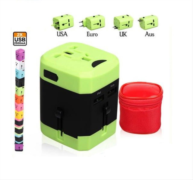 USB Universal Travel Adaptor (2.1A with 2 USB port)