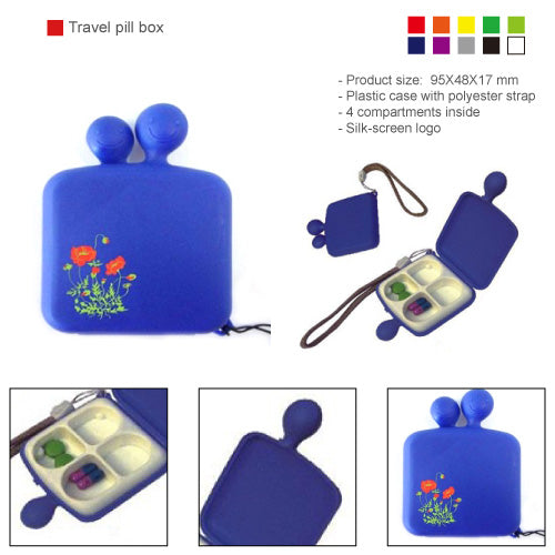 Travel pill box