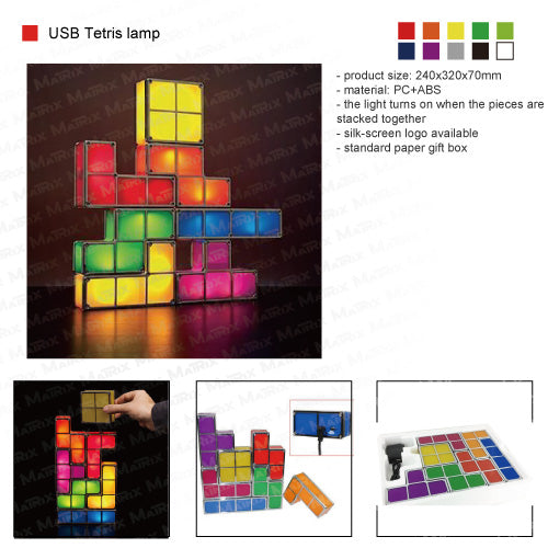 USB Tetris lamp