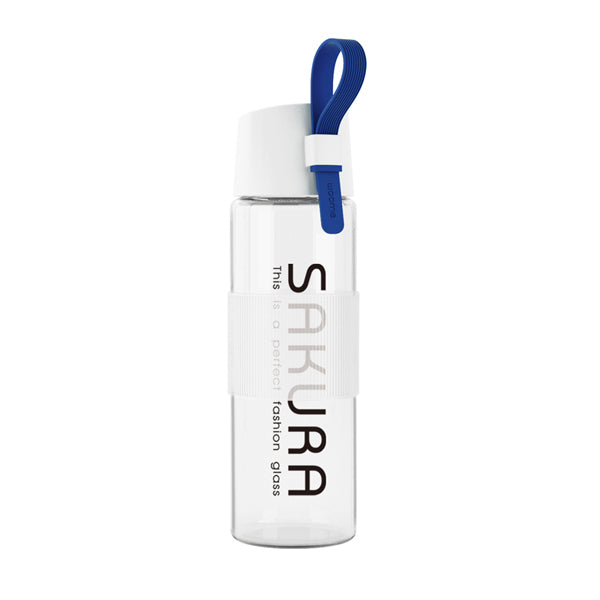 JUST LIFE portable glass water bottle 490ML