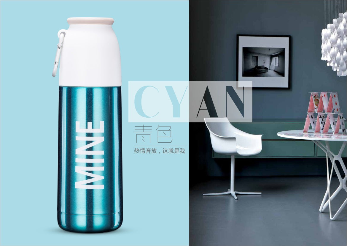 Concise Stainless Steel Thermos - 350ML