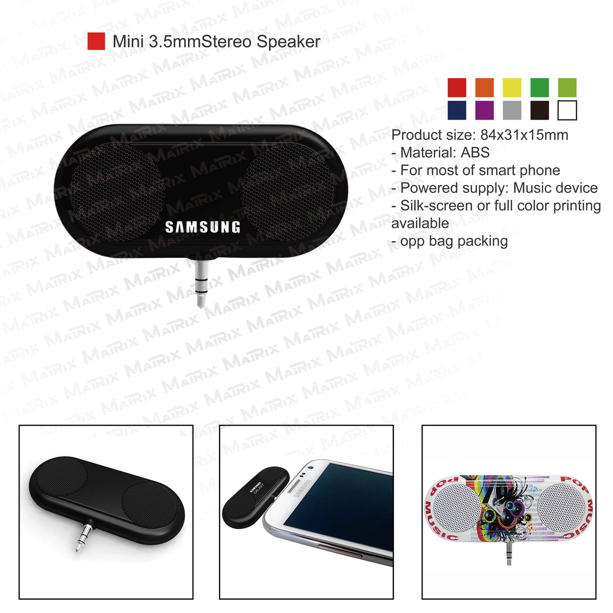 Mini 3.5mmStereo Speaker