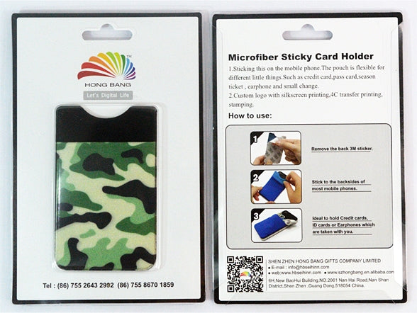 Mobile phone card holder