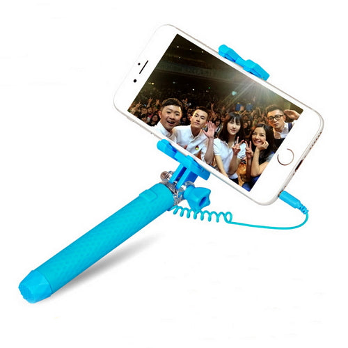 Mini selfie stick with falsh light for night shoot