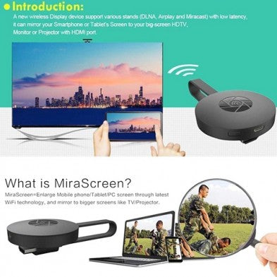 Wireless WiFi Display Dongle Receiver 1080P HD TV Stick