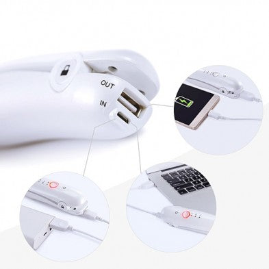 Mini Hair Straightener Rechargeable with Power Bank