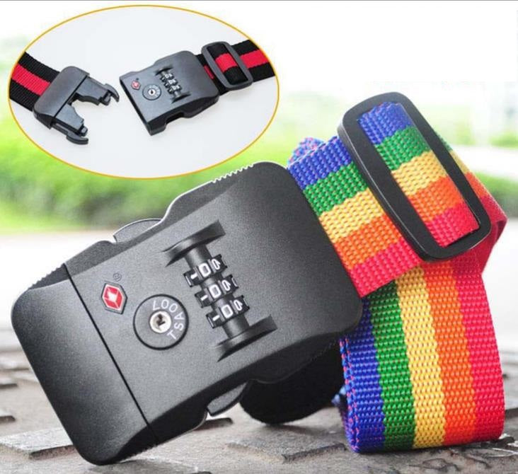 Nylon Luggage Belt with US password lock