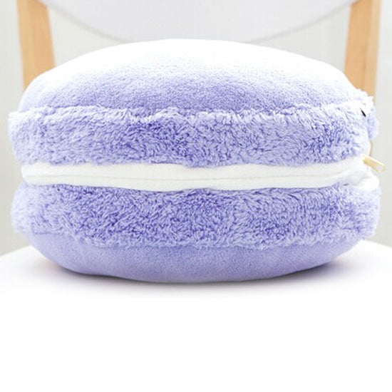 Macaron plush hand warmer cushion