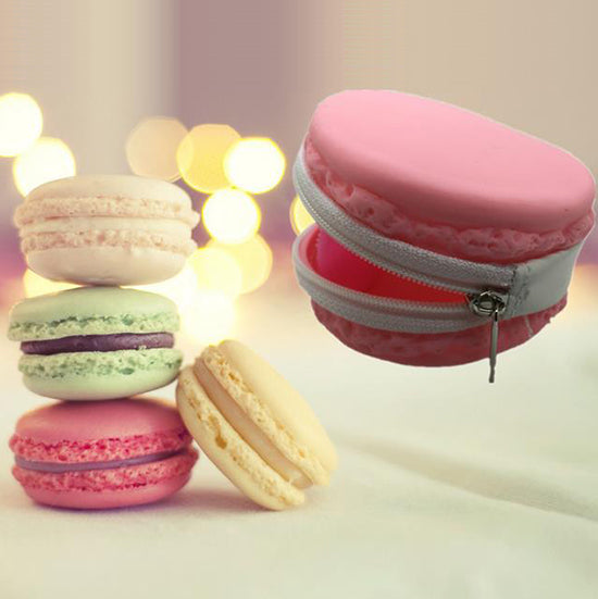 Macaron silicon coins purse