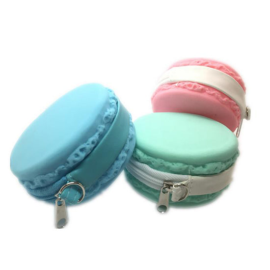 Macaron silicon coins purse