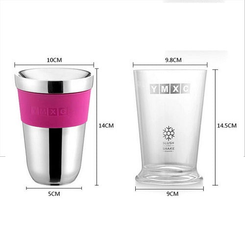 Stainless steel magic squeeze cup -- Slushy maker