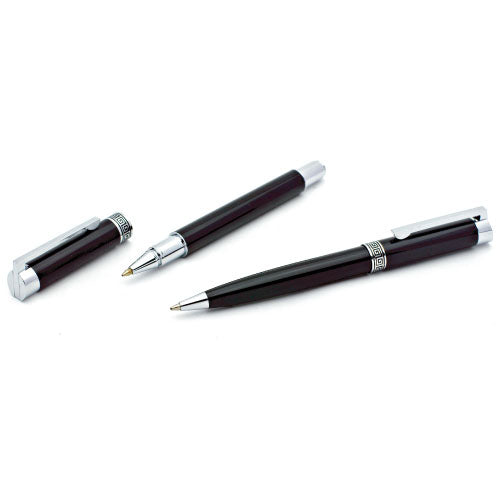 corporate metal pen with spring clip