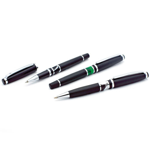 corporate metal pen with acrylic ring