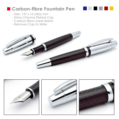 Carbon-fibre fountain pen