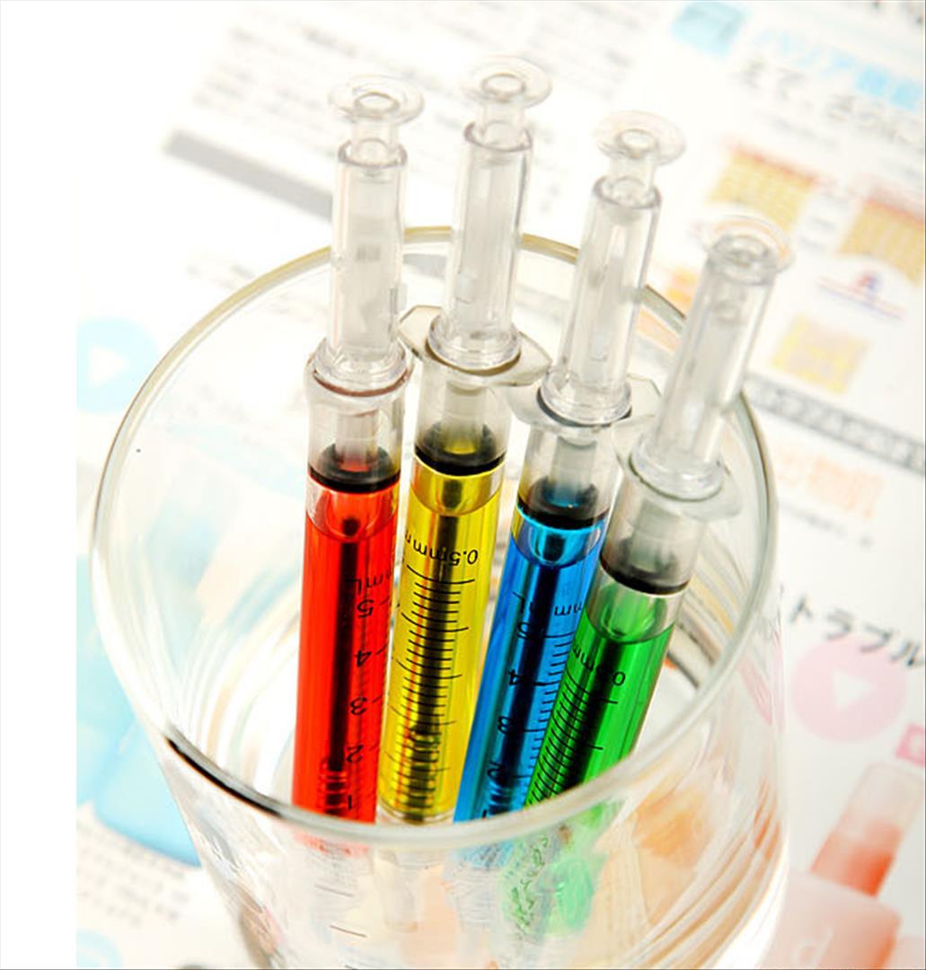 Syringe ball pen